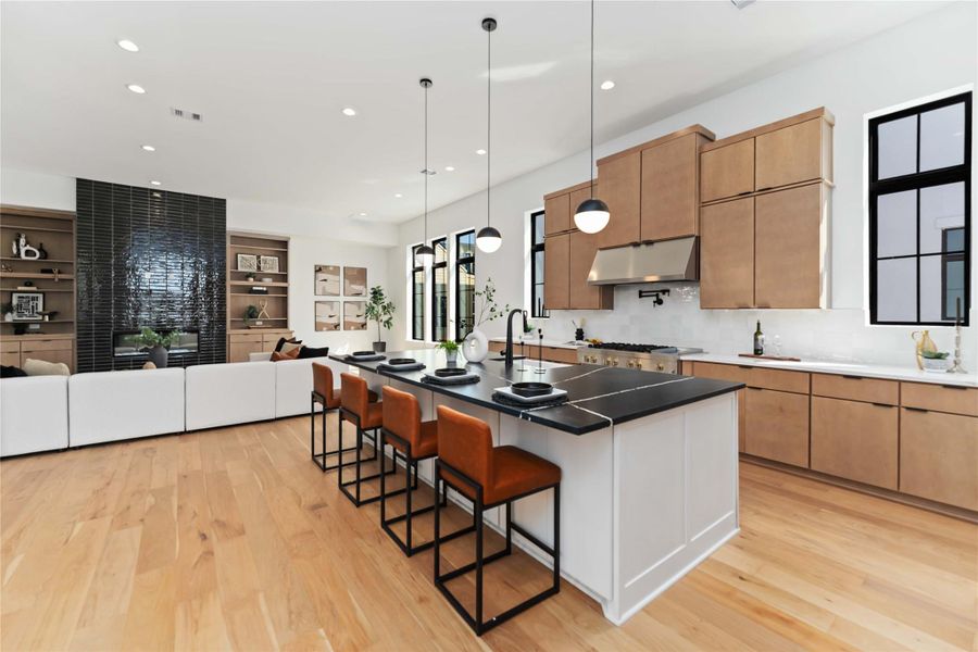 Furnished interior view inside a new home in , Houston (Image 12).