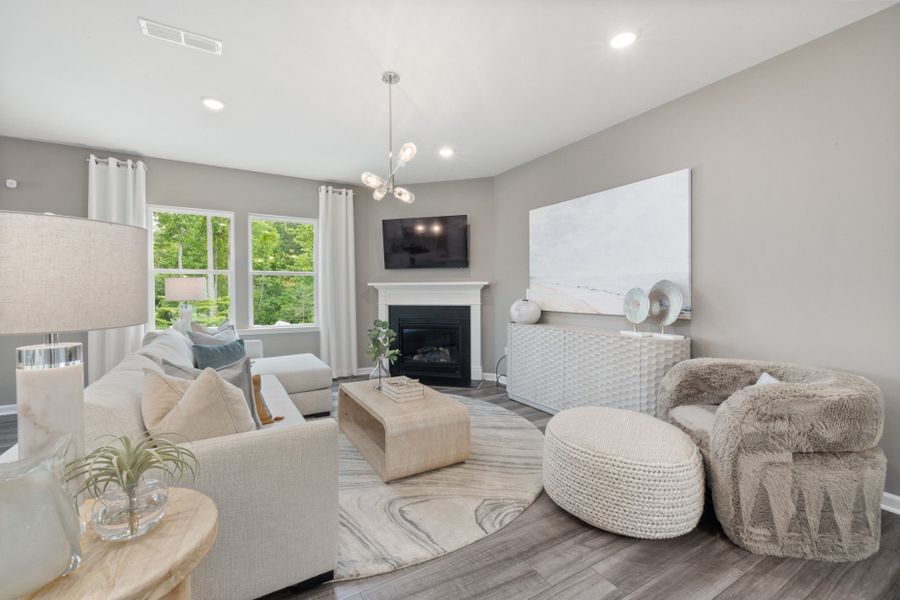 Representative furnished interior of a home built from the Murray by Pulte Homes in Cambria, Garner (Image 8). Representative furnished interior of a home built from the Murray by Pulte Homes in Cambria, Garner (Image 8).