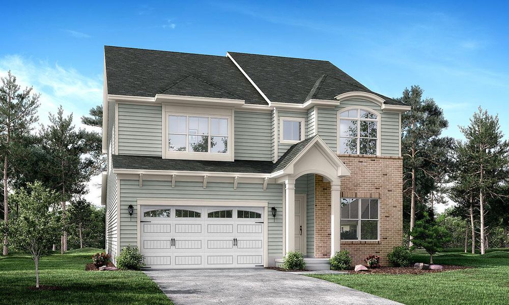 Representative exterior photo of a completed home built from the St Andrews by Greybrook Homes in Shepherds Trace, Clover, SC (Image 30).