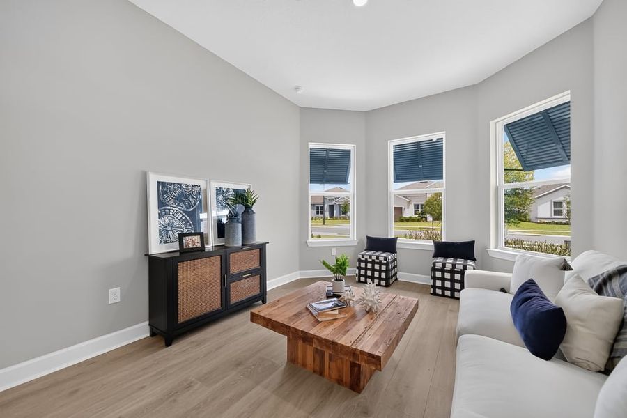 Representative furnished interior of a home built from the Ambra by Taylor Morrison in Center Lake Ranch Community Group Page, St. Cloud (Image 33).