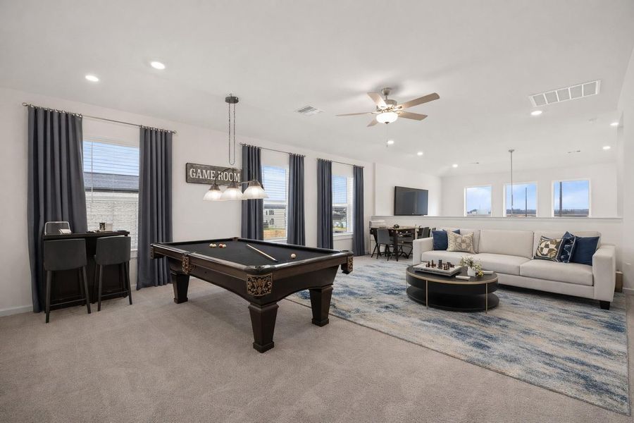 This is virtual staging photo. Gameroom This is virtual staging photo. Gameroom