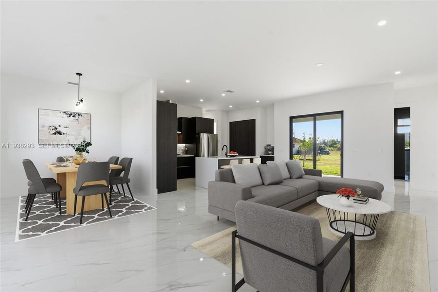 Furnished interior view inside a new home in , Cape Coral (Image 5).