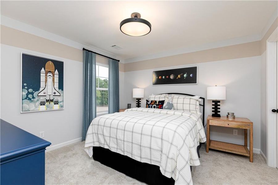 Furnished interior view inside a new home in River Oaks, Locust Grove (Image 26).