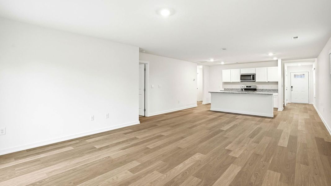 Representative unfurnished interior of a home built from the Manning by D.R. Horton in Highland View, Seymour (Image 25).