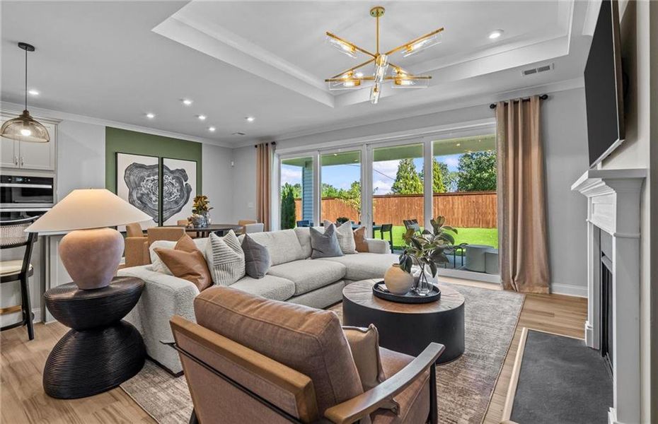 Furnished interior view inside a new home in Linden Grove, Powder Springs (Image 10).