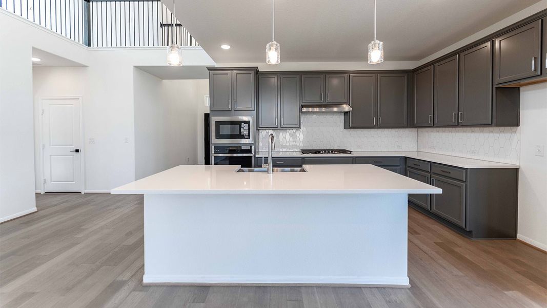 Furnished interior view inside a new home in Santa Rita Ranch, Liberty Hill (Image 6).