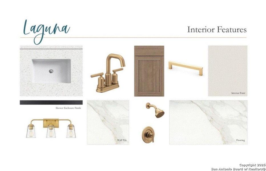 Sample of building materials used in homes in The Estates at La Cima, San Marcos (Image 3).