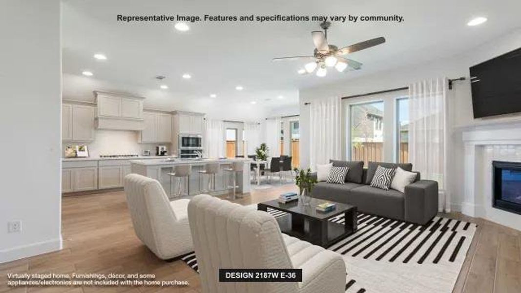 Furnished interior view inside a new home in Juniper Springs, Lockhart (Image 6).