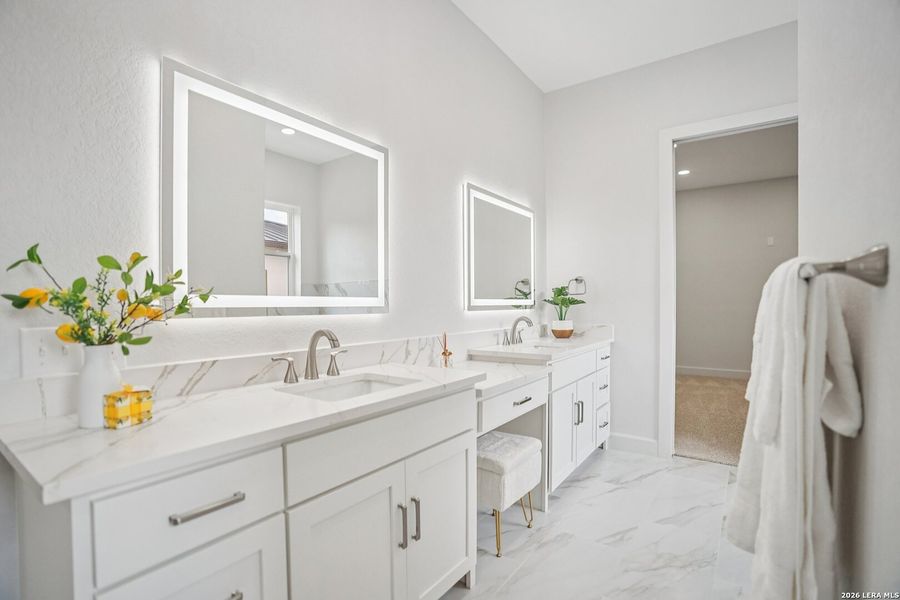 Furnished interior view inside a new home in , San Antonio (Image 15).