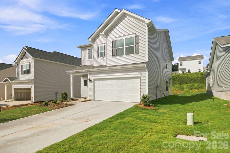 Front exterior of a new home in Catawba Trace, Catawba, NC, highlighting curb appeal (Image 21).