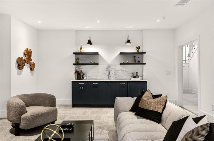 Furnished interior view inside a new home in , Atlanta (Image 12).