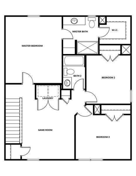 2D floor plan layout of this home in Knights Bridge, Richburg, SC (Image 2). 2D floor plan layout of this home in Knights Bridge, Richburg, SC (Image 2).