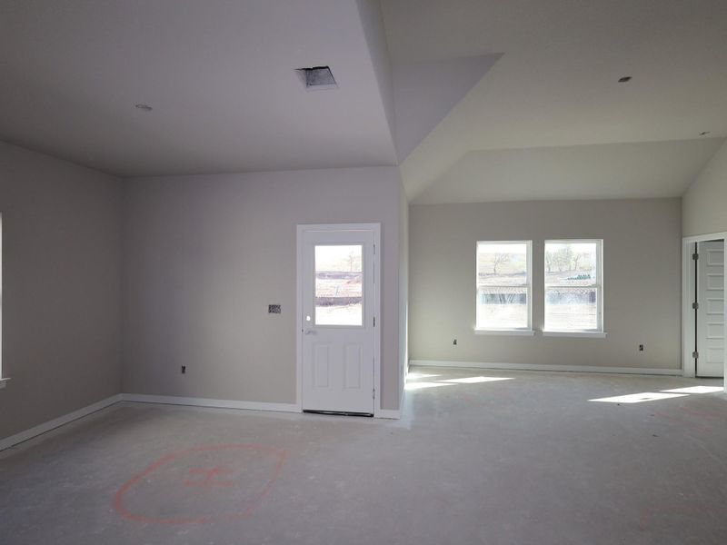 In-progress construction of a new home in Cascades at Onion Creek, Austin, TX (Image 5).