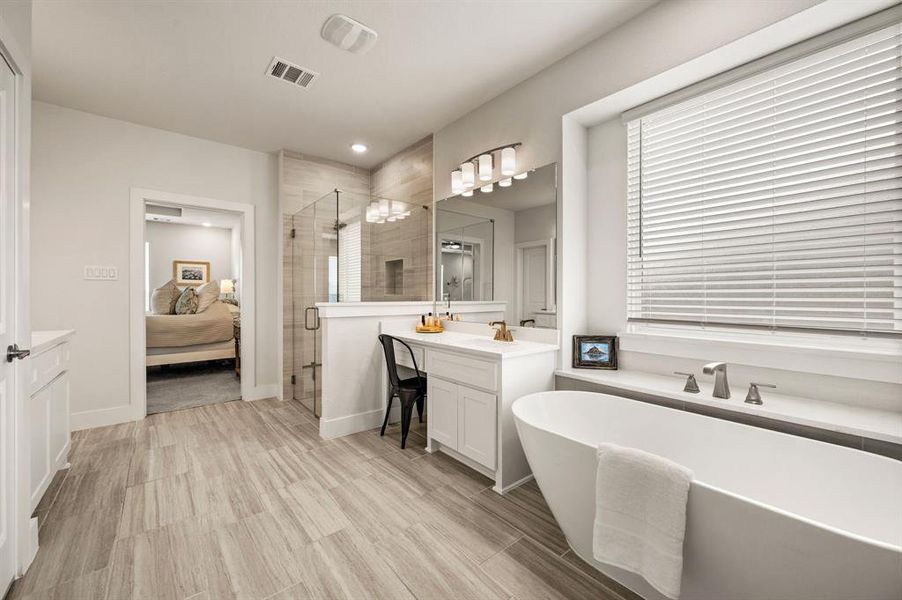 Furnished interior view inside a new home in , Haslet (Image 28).