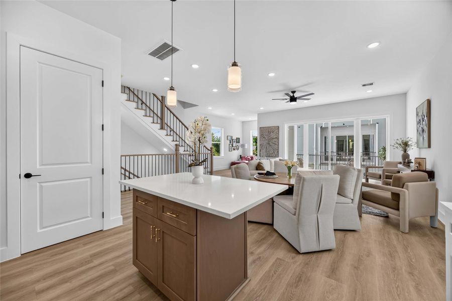 Furnished interior view inside a new home in , Houston (Image 16). Furnished interior view inside a new home in , Houston (Image 16).