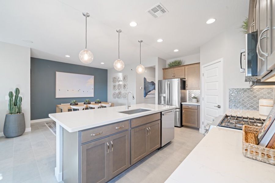 Furnished interior view inside a new home in Combs Ranch, San Tan Valley (Image 16).