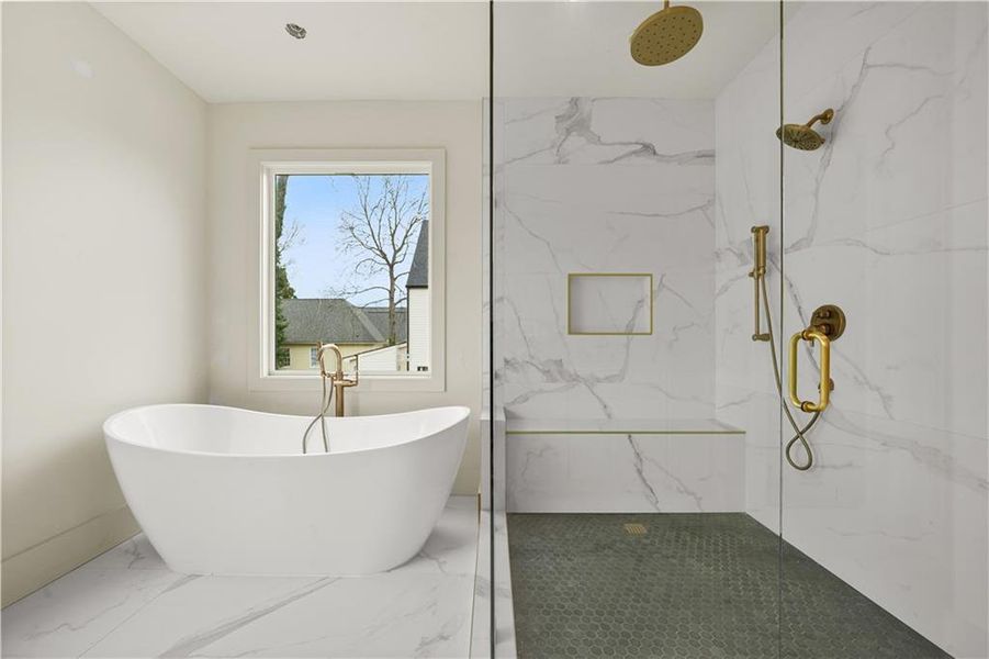 Furnished interior view inside a new home in , Atlanta (Image 10).