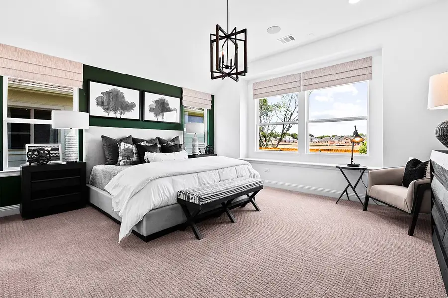 Furnished interior view inside a new home in Keeneland, Aubrey (Image 16).
