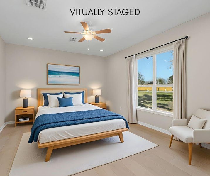 Virtually staged to highlight how this space can be furnished and enjoyed.