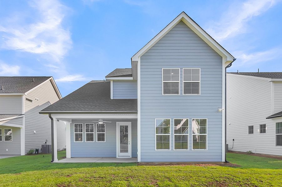 Exterior details and patio area of a home in Pineland Preserve, Summerville (Image 24).