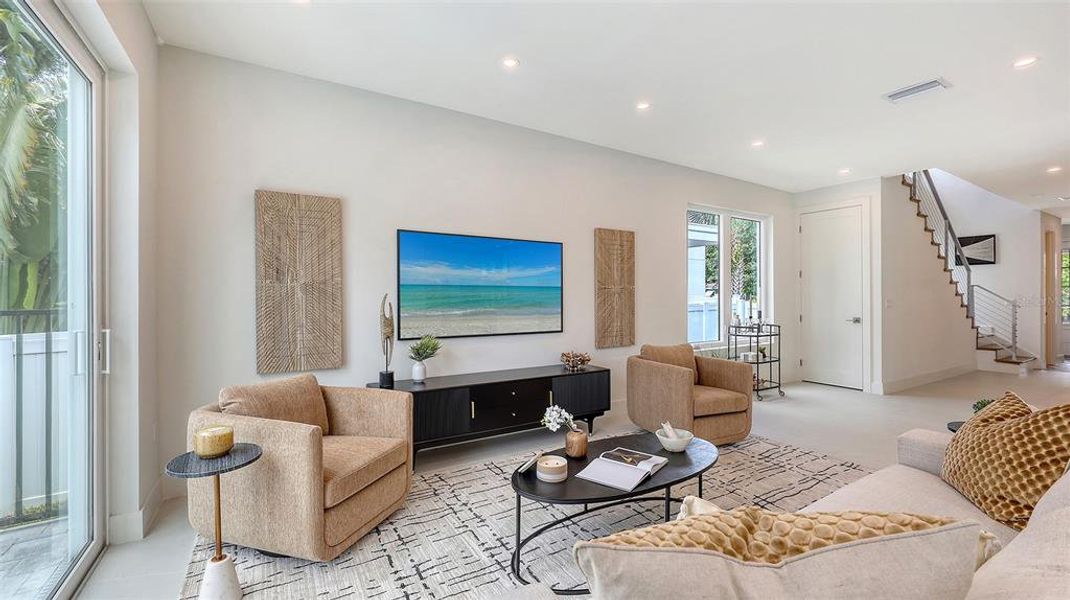 Furnished interior view inside a new home in , Sarasota (Image 14). Furnished interior view inside a new home in , Sarasota (Image 14).