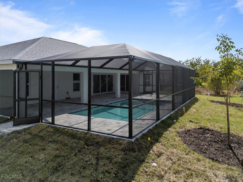 Exterior details and patio area of a home in Cape Coral, Cape Coral (Image 24). Exterior details and patio area of a home in Cape Coral, Cape Coral (Image 24).