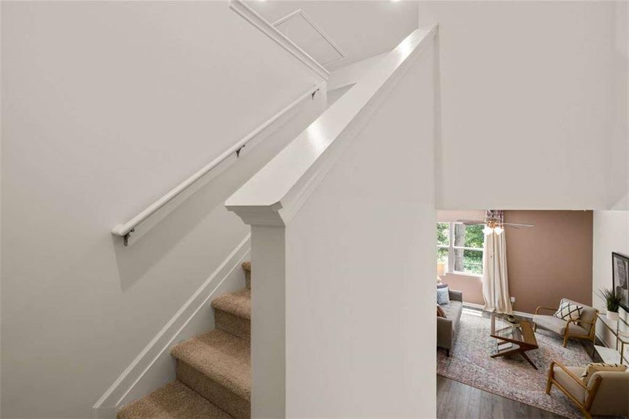 Furnished interior view inside a new home in Inverness at Sugarloaf, Lawrenceville (Image 11).