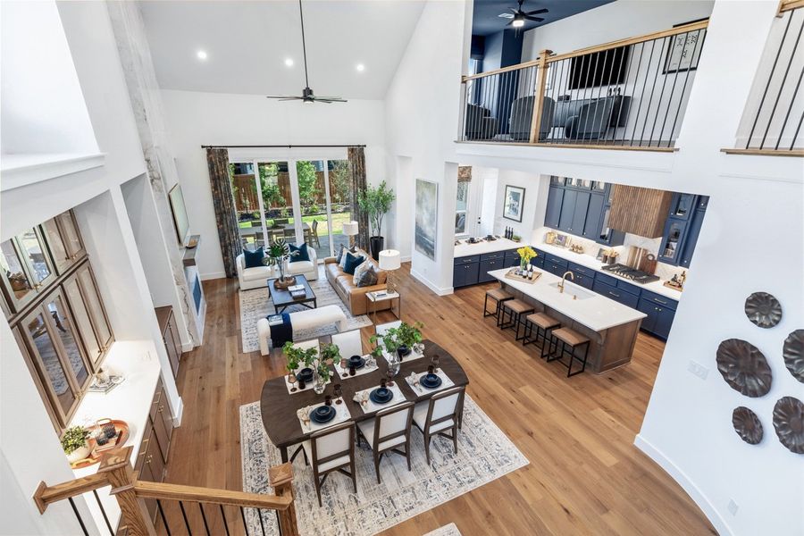 Representative Family Room - some options shown