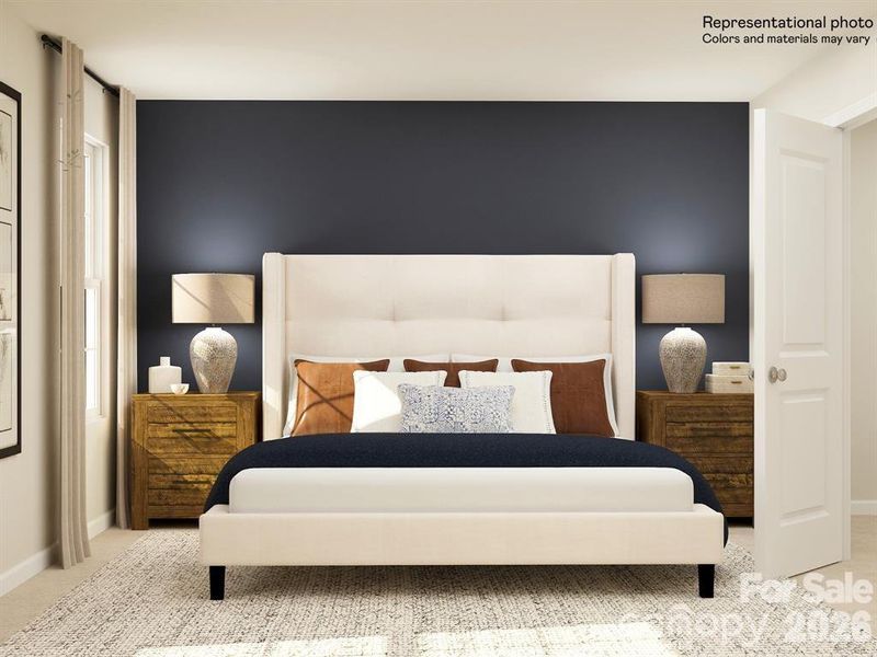 Furnished interior view inside a new home in River Ridge Townes, Charlotte (Image 8).