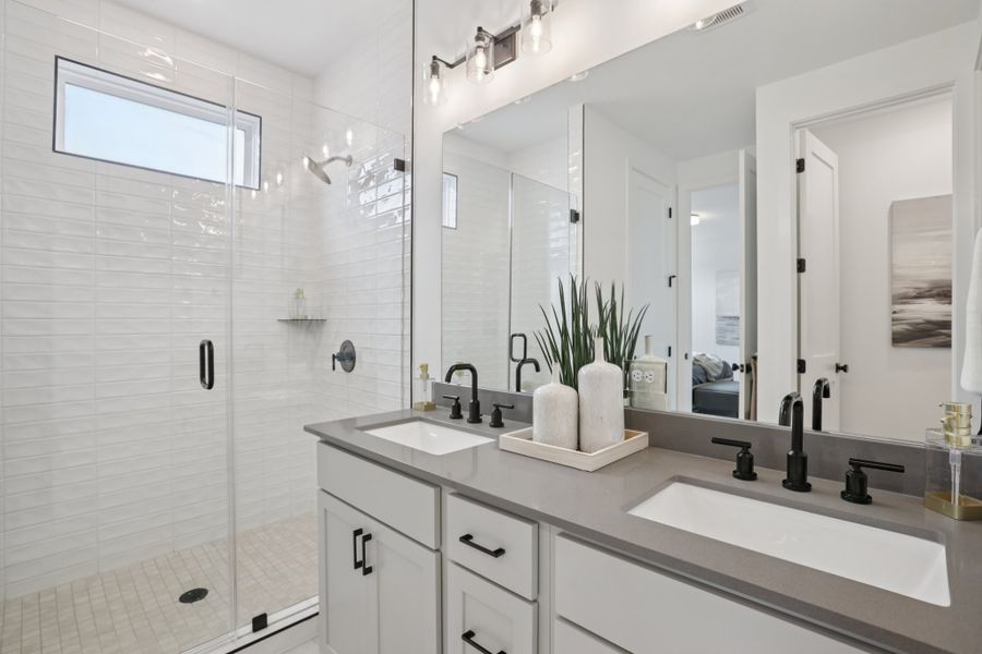 Representative furnished interior of a home built from the Elizabeth by Risewell Homes in Novel, Austin (Image 14).