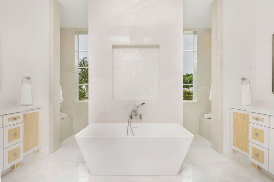 Furnished interior view inside a new home in , West Palm Beach (Image 48).