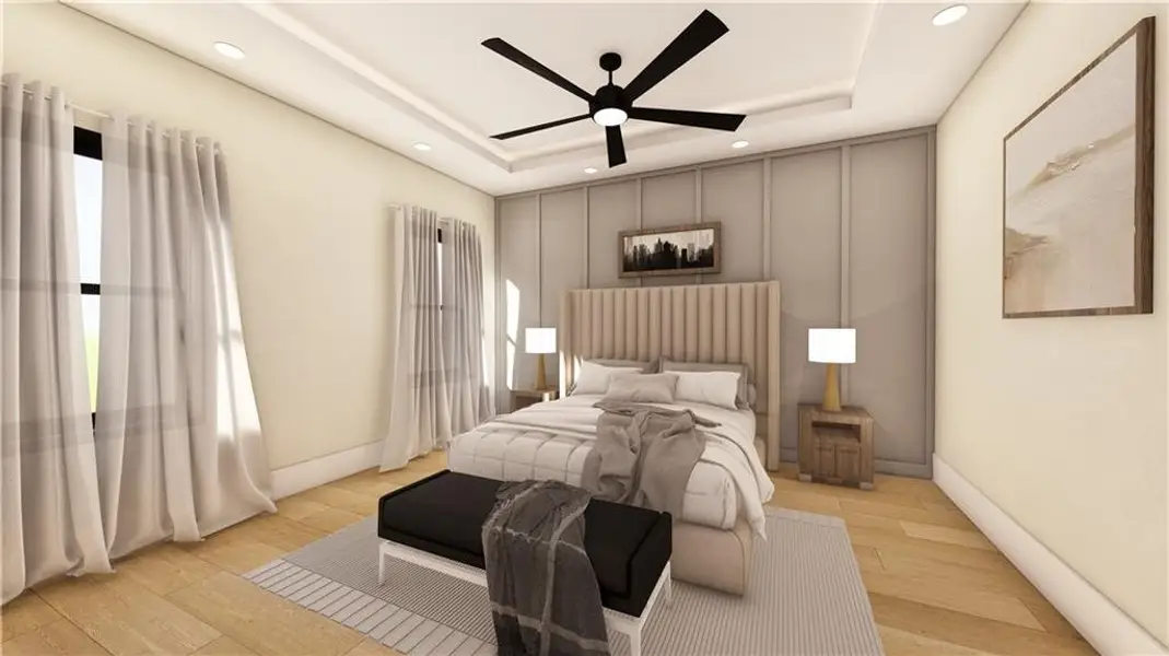 Furnished interior view inside a new home in , Duluth (Image 14).