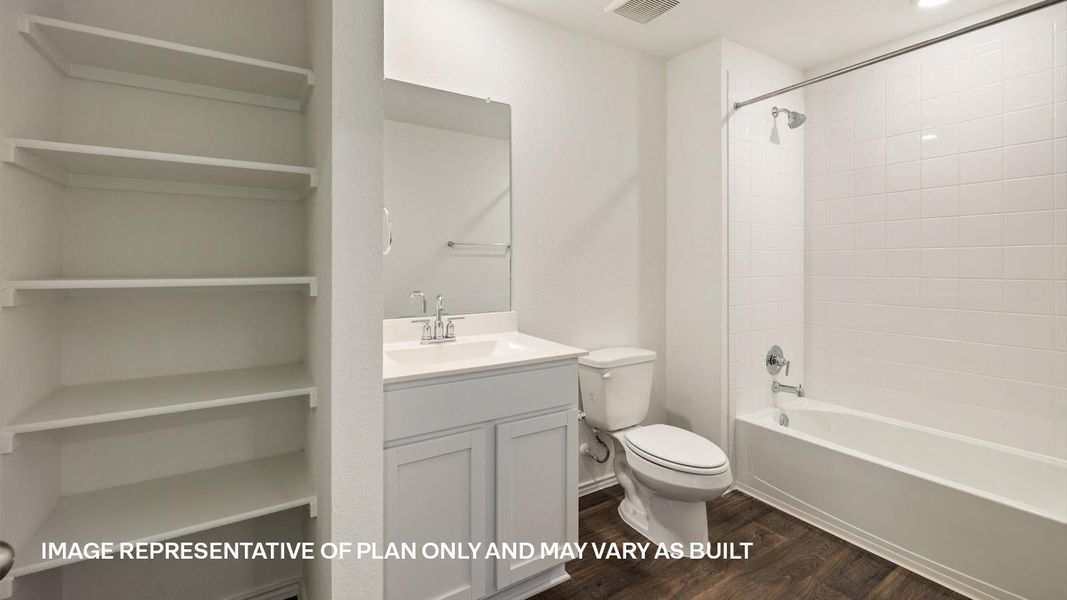 Furnished interior view inside a new home in Palomino, Manor (Image 9).