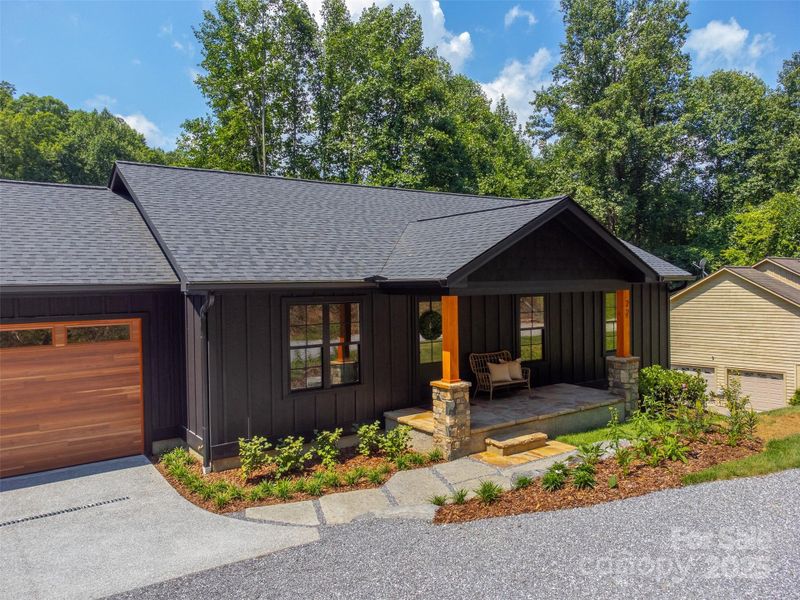 Front exterior of a new home in , Sylva, NC, highlighting curb appeal (Image 23).