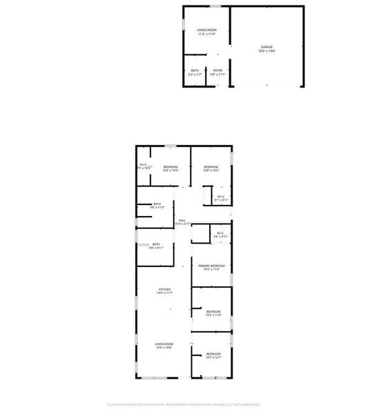 2D floor plan layout of this home in , Fort Worth, TX (Image 5).