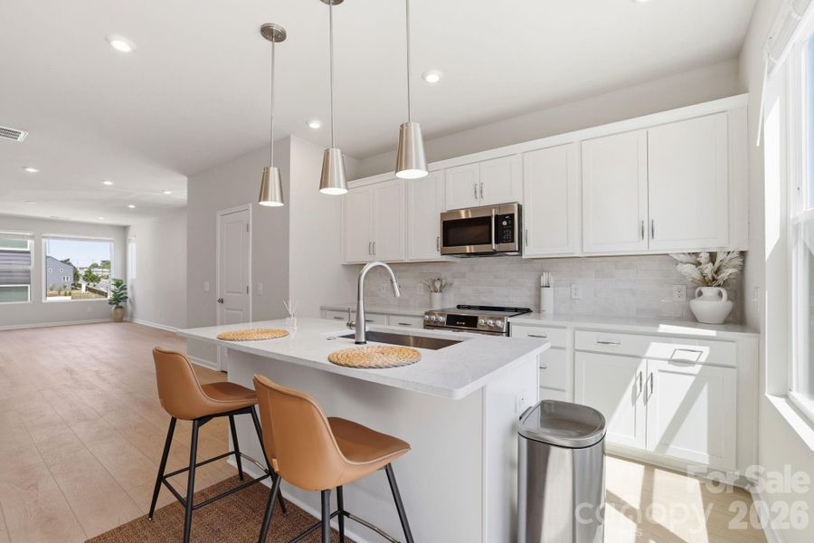 Furnished interior view inside a new home in , Charlotte (Image 20).