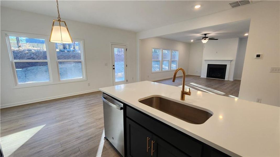 Furnished interior view inside a new home in The Estates at Casteel, Bethlehem (Image 9).