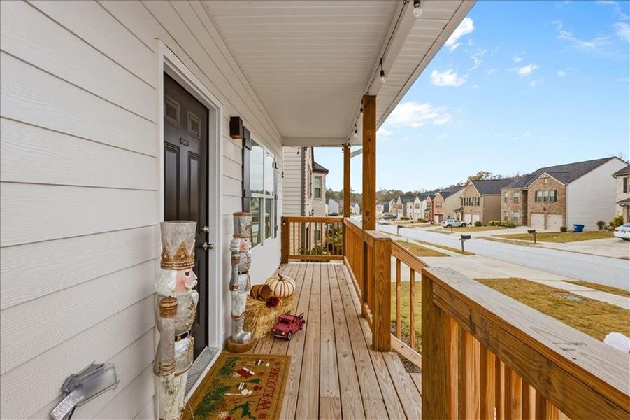 Exterior details and patio area of a home in , Atlanta (Image 22).