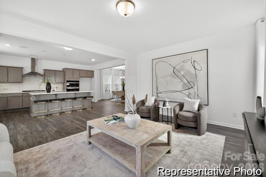 Furnished interior view inside a new home in Morgan Hills, Albemarle (Image 15).