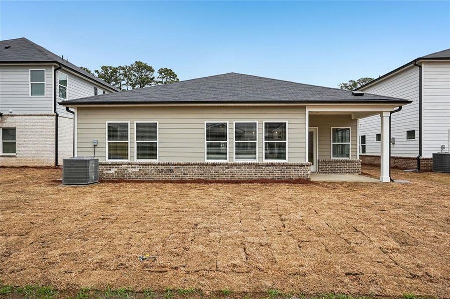 Exterior details and patio area of a home in Westmont Preserve, Powder Springs (Image 32). Exterior details and patio area of a home in Westmont Preserve, Powder Springs (Image 32).