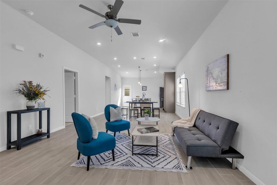 Furnished interior view inside a new home in , Magnolia (Image 13). Furnished interior view inside a new home in , Magnolia (Image 13).