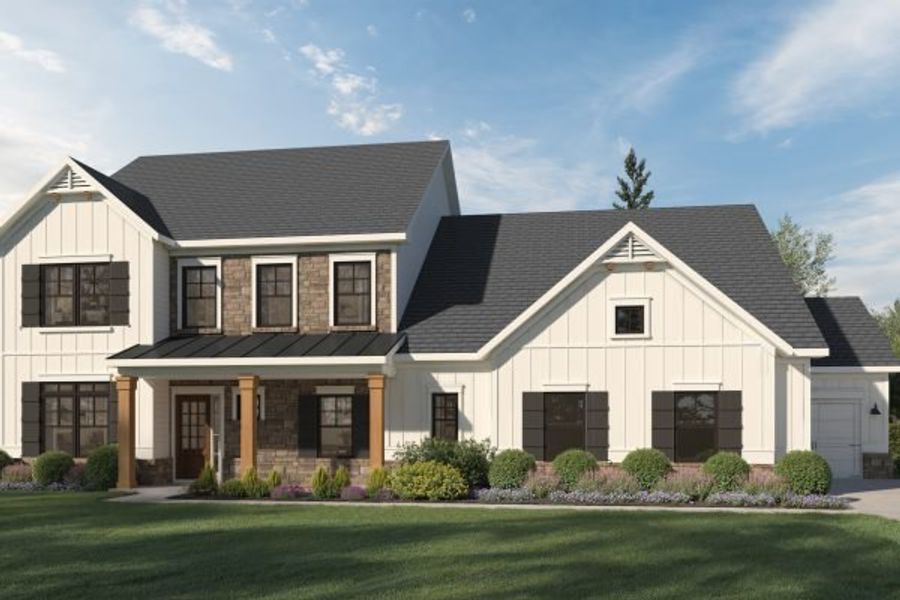 Representative exterior photo of a completed home built from the Abraham by Kerley Family Homes in Walters Creek, Douglasville, GA (Image 7). Representative exterior photo of a completed home built from the Abraham by Kerley Family Homes in Walters Creek, Douglasville, GA (Image 7).