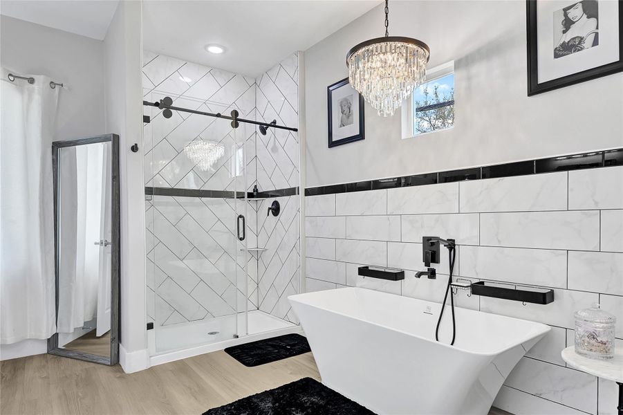 Furnished interior view inside a new home in , La Porte (Image 28).