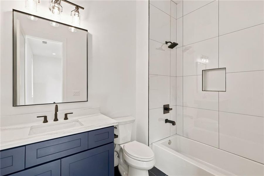 Furnished interior view inside a new home in , Atlanta (Image 27).