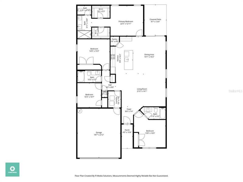 2D floor plan layout of this home in , Rotonda West, FL (Image 5). 2D floor plan layout of this home in , Rotonda West, FL (Image 5).
