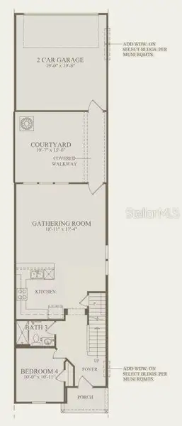 2D floor plan layout of this home in EverBe, Orlando, FL (Image 5). 2D floor plan layout of this home in EverBe, Orlando, FL (Image 5).