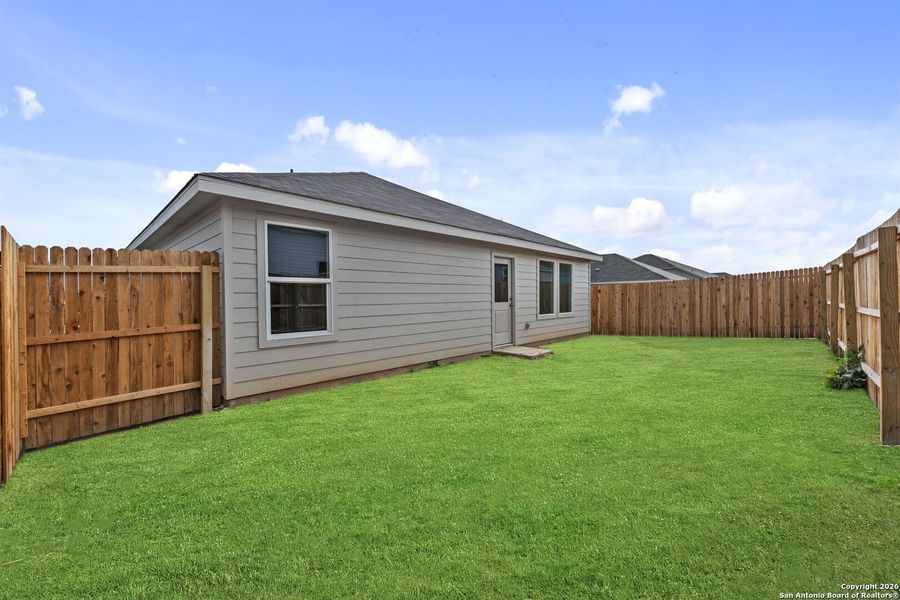 Exterior details and patio area of a home in Voss Farms: Watermill Collection, New Braunfels (Image 2). Exterior details and patio area of a home in Voss Farms: Watermill Collection, New Braunfels (Image 2).