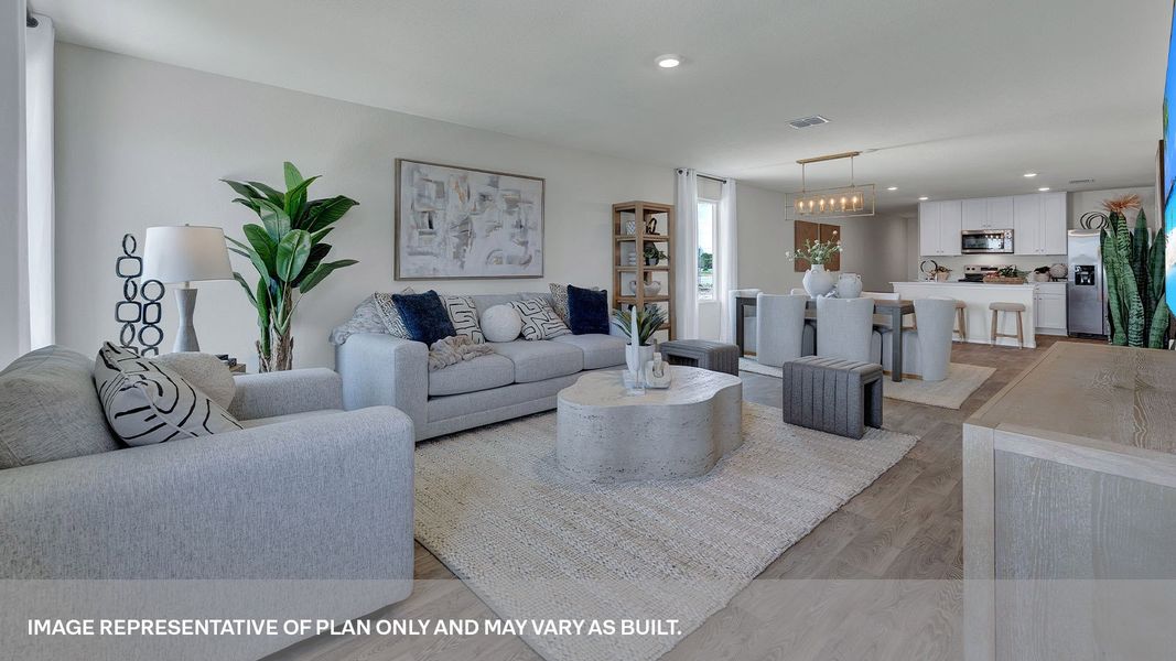 Furnished interior view inside a new home in Sunset Oaks, Maxwell (Image 15).