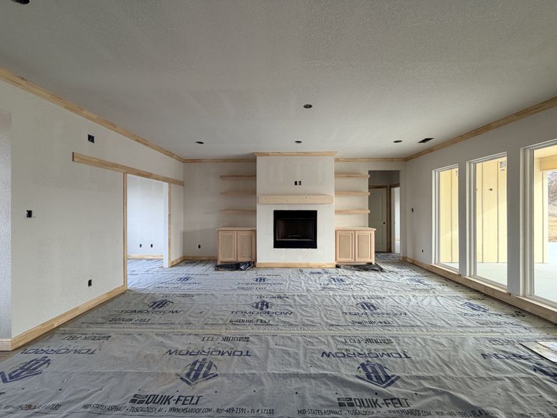 In-progress construction of a new home in Saddle Crest Estates, Weatherford, TX (Image 12).