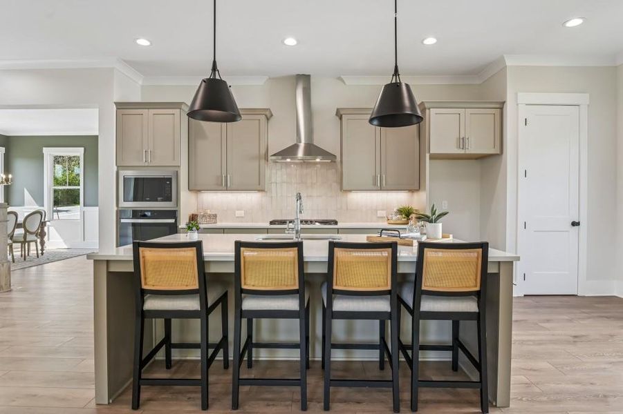 Furnished interior view inside a new home in Hillshire, Cumming (Image 18).